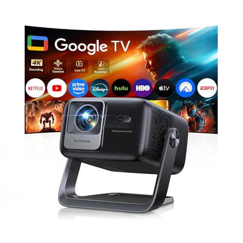 PUTRIMS Smart 4K Projector [Google TV Stick Built-in & 360° Stand] wit — Key specifications at a glance
