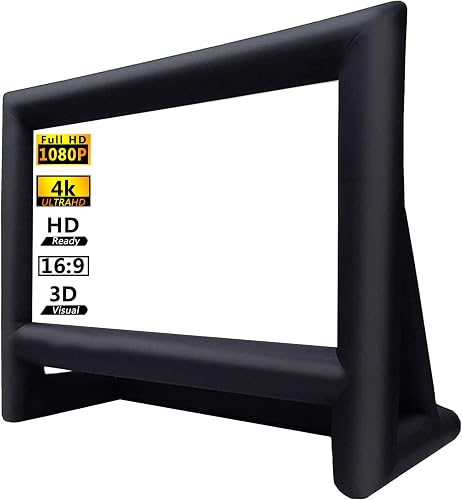 XHYCPY 16ft Inflatable Movie Screen Outdoor Projector Screen with Air — How the options on this page compare