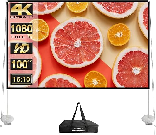 Outdoor Projector Screen with Stand 100 Inch: Portable Projection Scre — Size, capacity and configuration compared