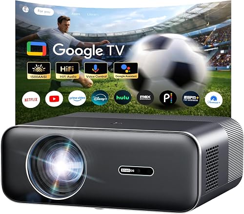 Google TV 4K Projector – Portable Smart Projector with WiFi and Blueto — Key features at a glance