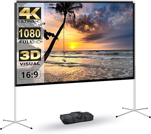 Portable Projector Screen with Stand Outdoor: Camping Projection Scree — Build quality and design details up close
