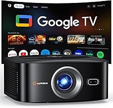 1500 ANSI Official Licensed Google TV Smart Projector, HAPPRUN 4K Full — Build quality and design details up close