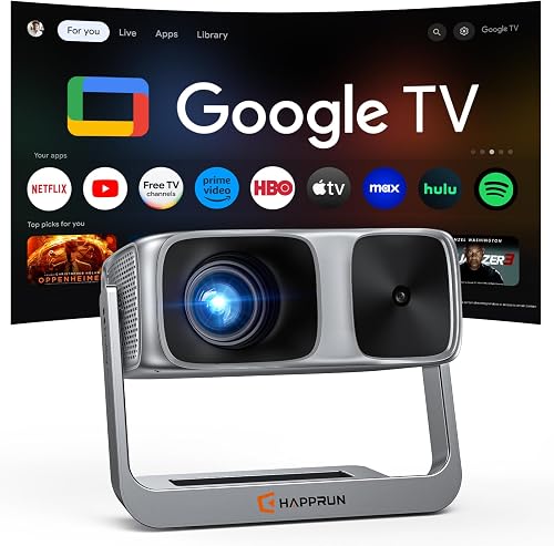 2000 ANSI Official Licensed Google TV Outdoor Projector 4K Decoding, S — Build quality and design details up close